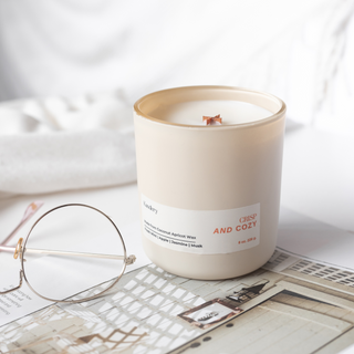 Crisp and Cozy Candle | 8 oz Matte Cream Jar