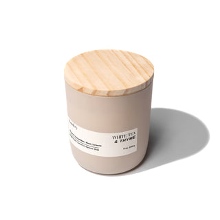 White Tea Thyme | Matte Cream Jar