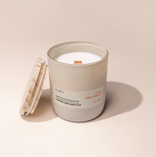 Crisp and Cozy Candle | 8 oz Matte Cream Jar